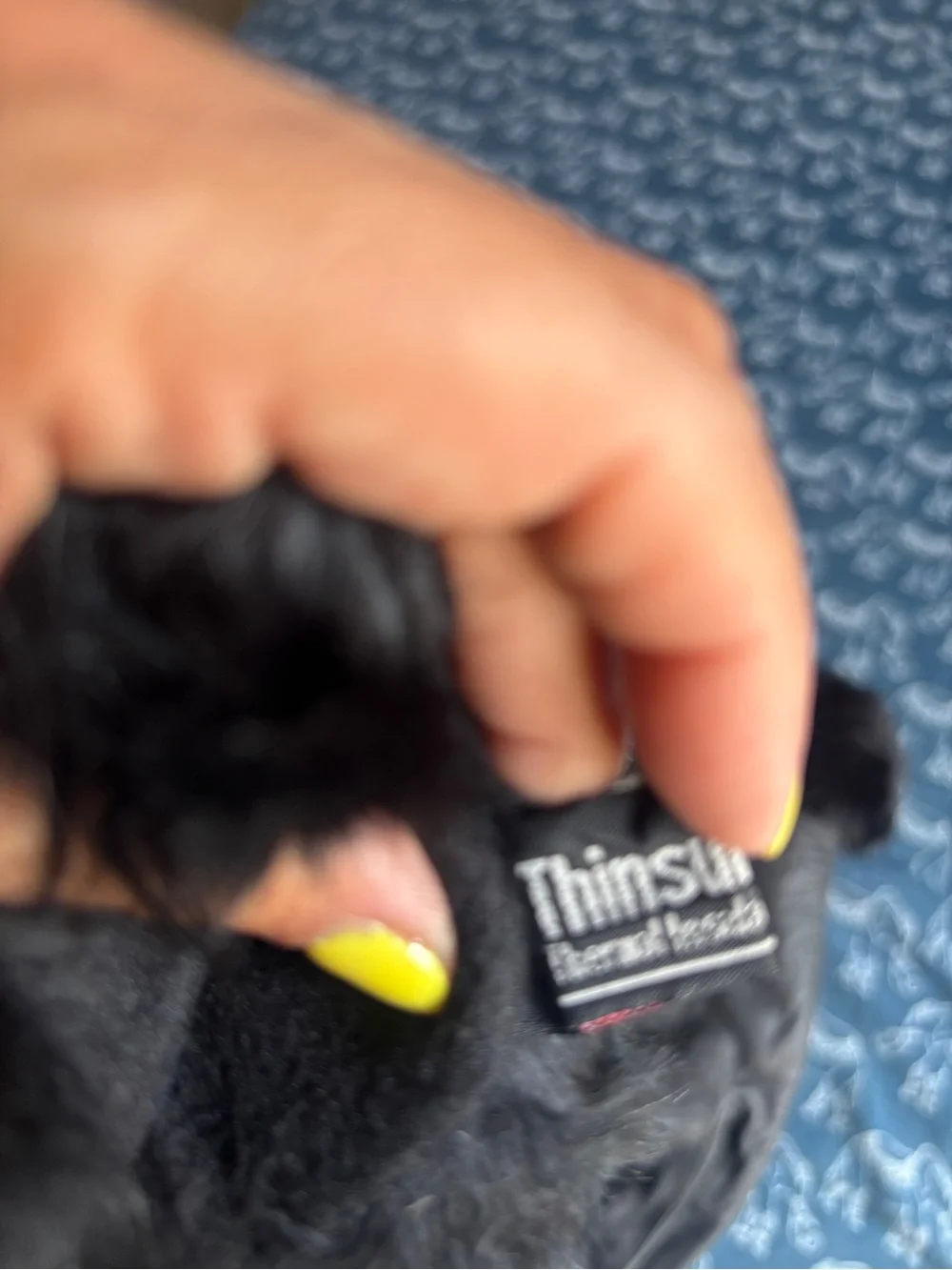 Vintage 90s Black Leather Fur Trim Gloves Thinsulate L